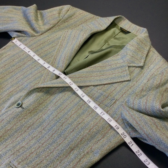 Vintage Men's Unbranded Blazer Size M Green Brown - Picture 5 of 11